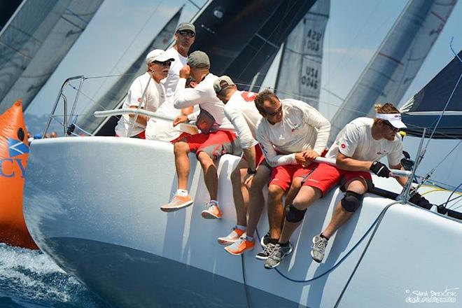 Groovederci, skippered by Santa Barbara resident John Demourkas, has shown it has terrific boat speed - winning a race on both Wednesday and Thursday - 2015 Cal Cup © Farr 40 Class Association